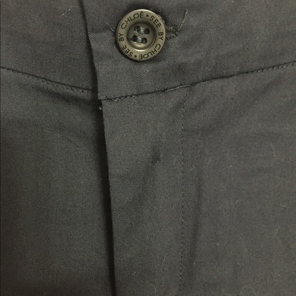 See by Chloe Navy Cigarette Leg Trousers - Picture 2 of 7